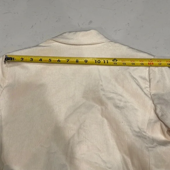 NWT Maeve by Anthropologie Women's Cream Double-Breasted Blazer Size:8P - Picture 14 of 15